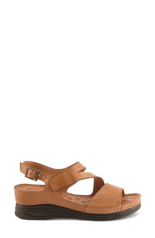 Spring Step Griggs Platform Sandal In Camel