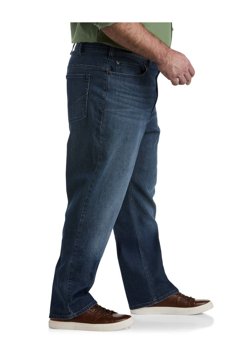 Loose-Fit Stretch Dark Wash Jeans, Alternate, color, DARK WASH ECO