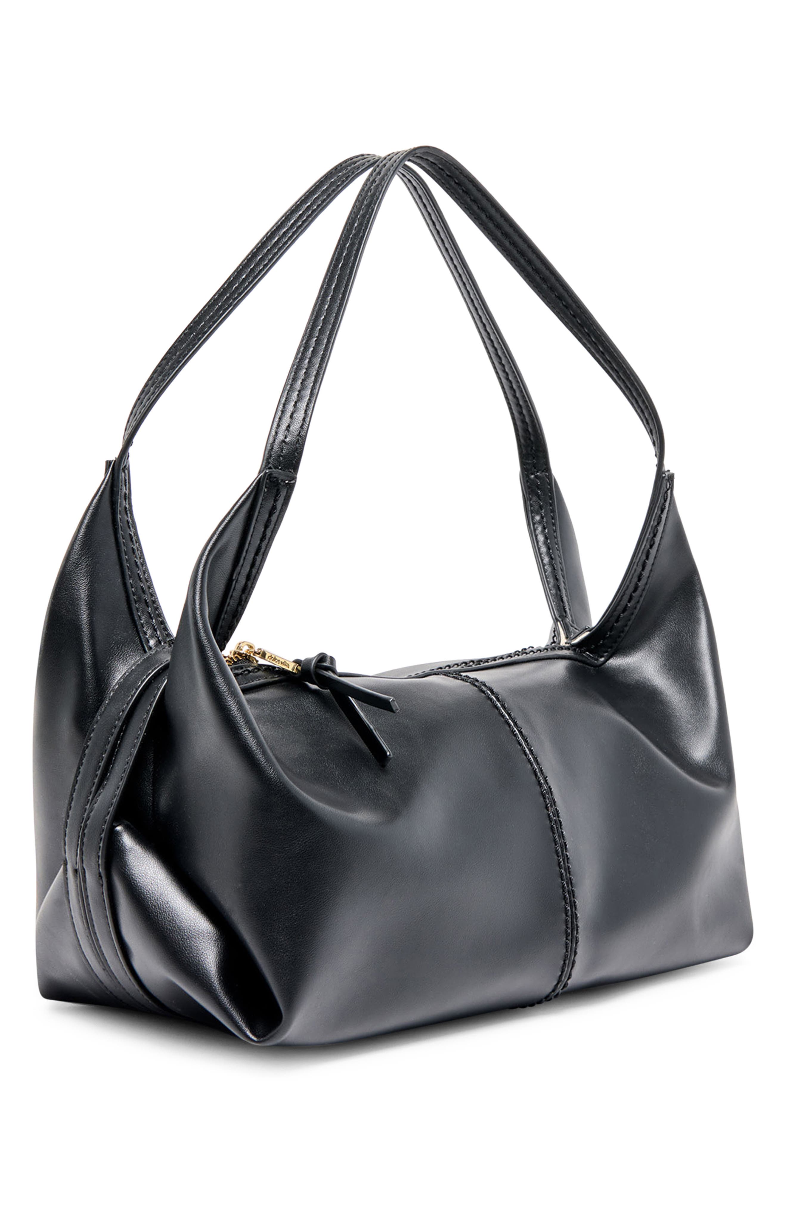 Dolce Vita Billy Leather Shoulder Bag, Alternate, color, Black