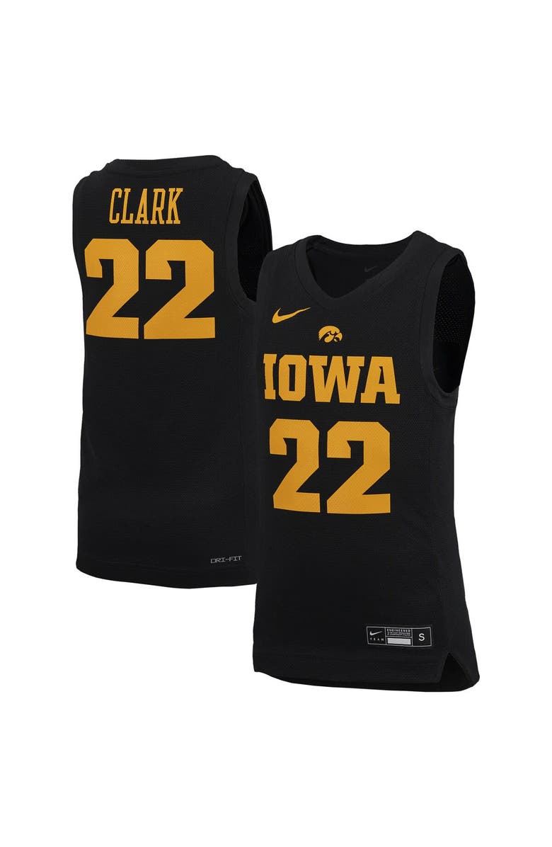Nike Youth Nike Caitlin Clark Black Iowa Hawkeyes Performance Replica Jersey, Main, color, Black
