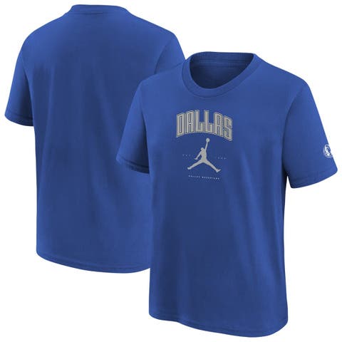Youth Jordan Brand Blue Dallas Mavericks Essential Cities T-Shirt
