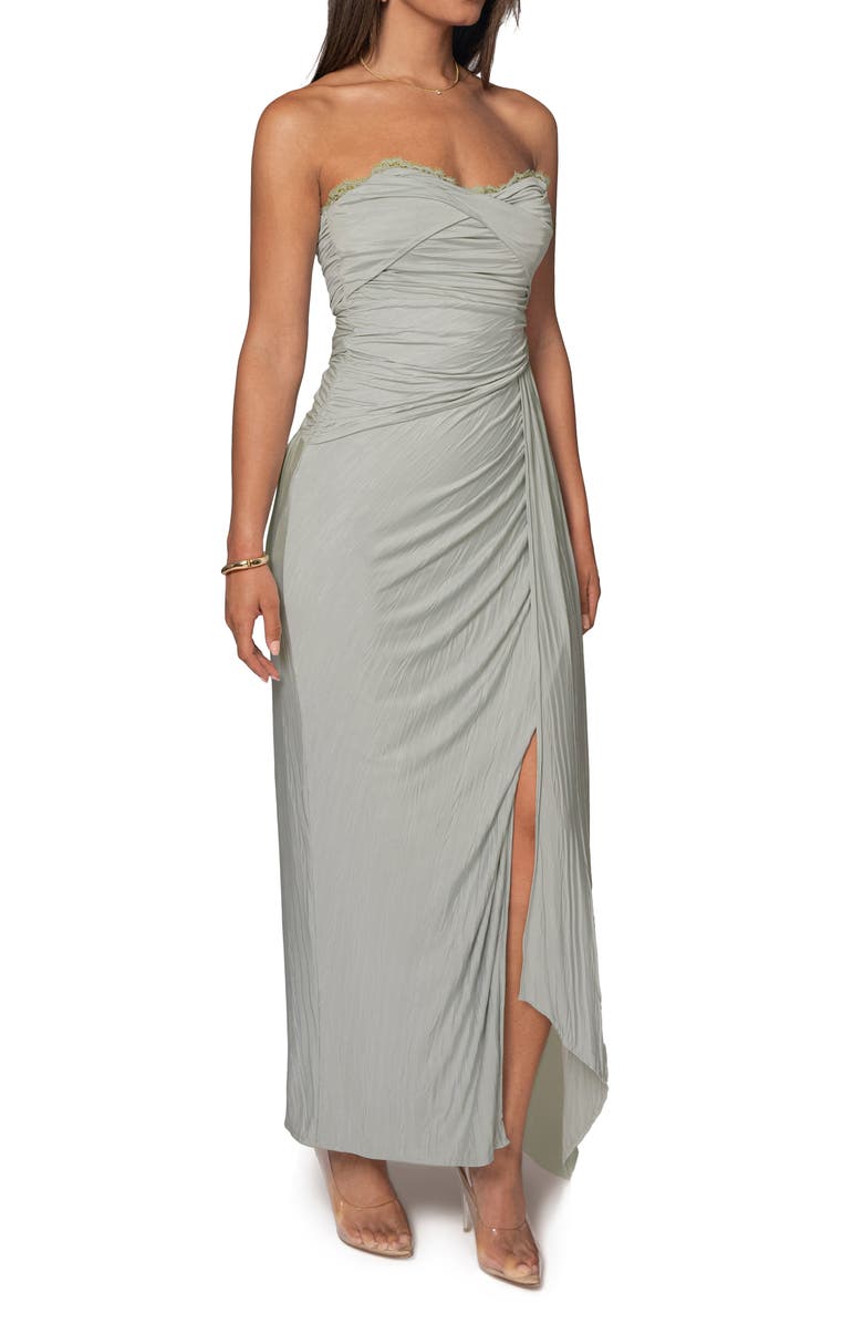 JLUXLABEL Roe Drape Stretch Strapless Maxi Dress, Alternate, color,