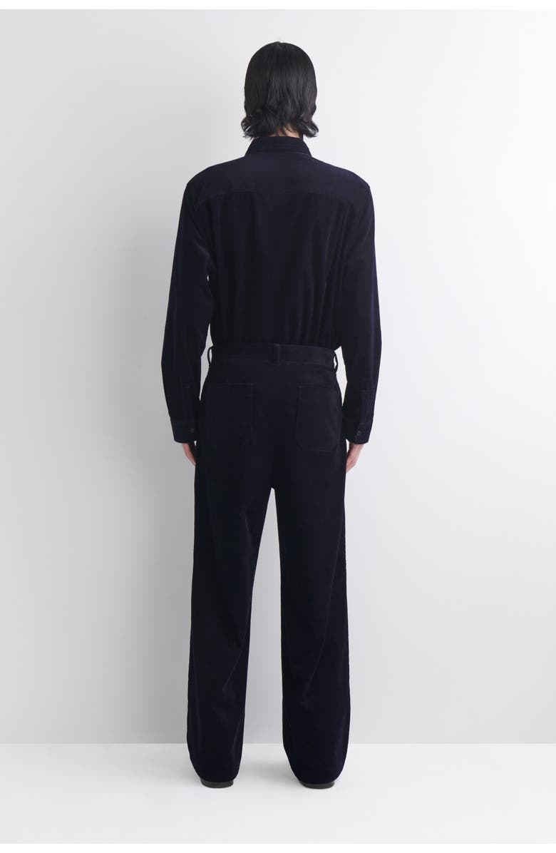 COS Corduroy Relaxed-fit Wide-leg Trousers, Alternate, color, Navy
