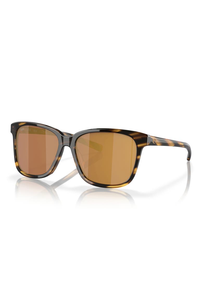 Phantos 57mm Polarized Sunglasses, Alternate, color, TORTOISE/ GOLD MIRROR 580G