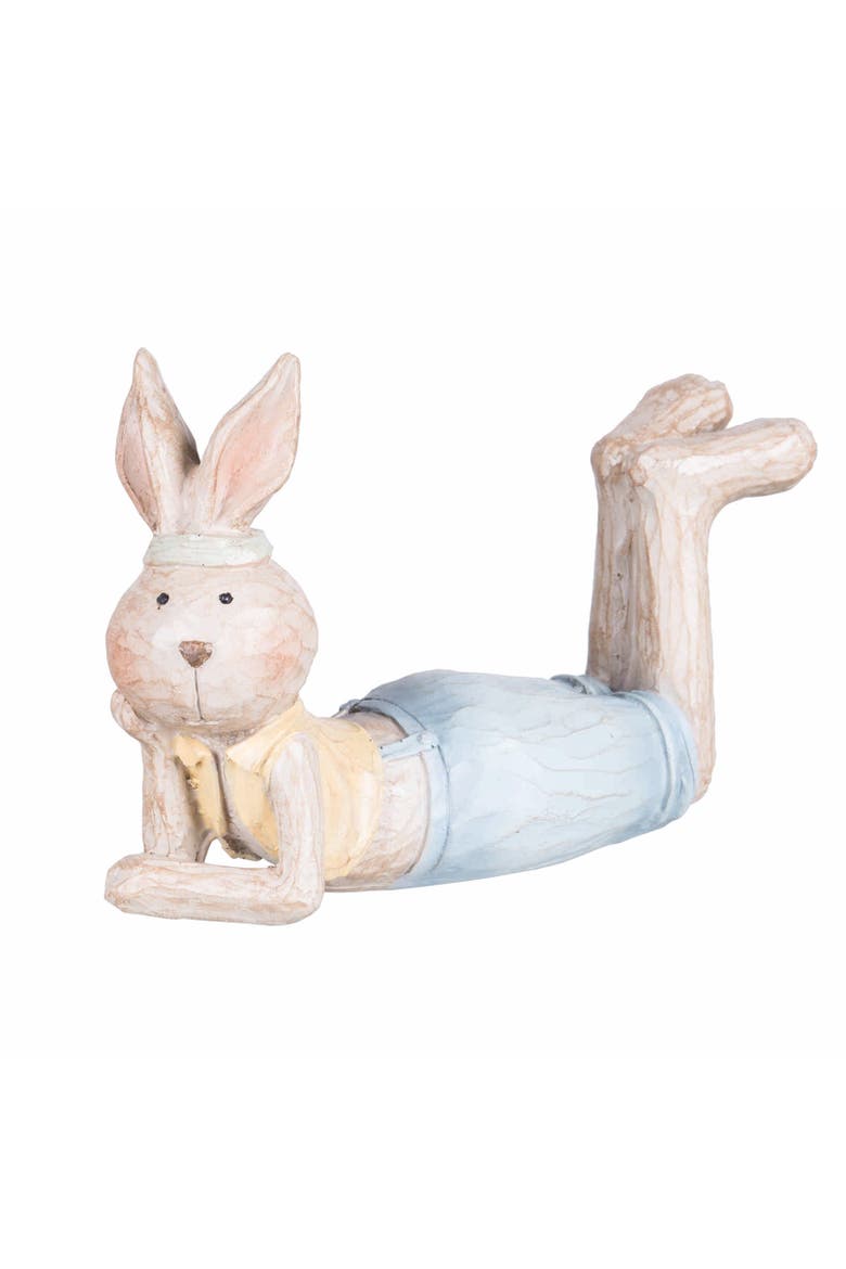 Thinking Bunnies Easter Figurines Assortment of 2, Alternate, color, Brown