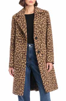Vince Camuto Leopard Print Coat