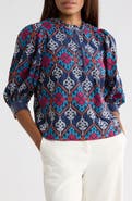 CIEBON Celeste Embroidered Cotton Popover Top
