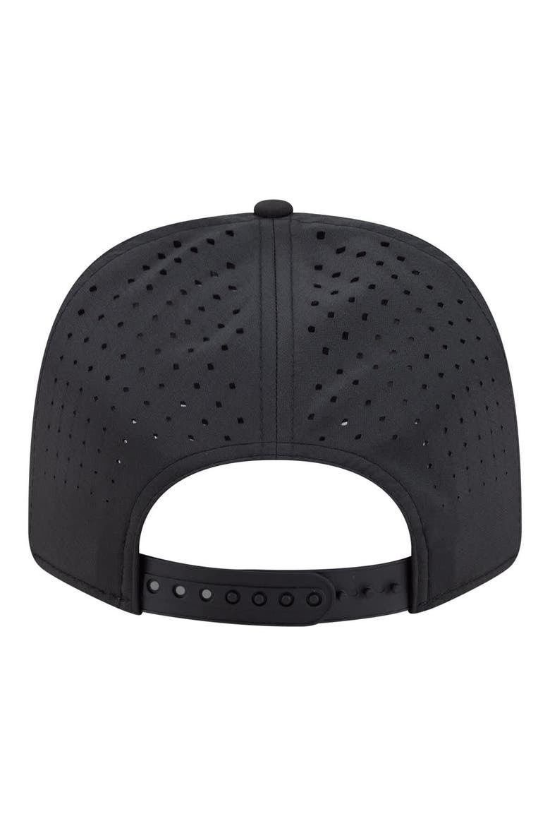 Men's New Era Black Chicago Bulls Sport Rope Vented Stretch-Snap 9SEVENTY Hat, Alternate, color, Black