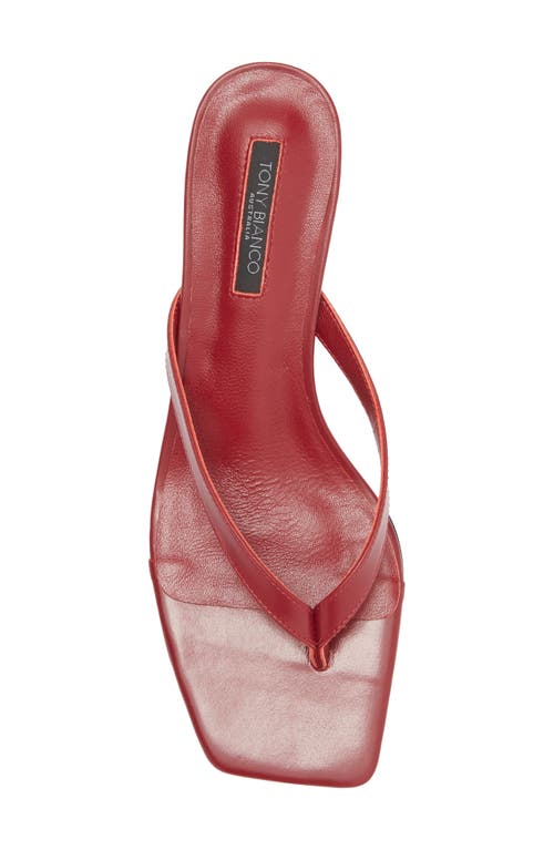 Tony Bianco Topaz Flip Flop In Berry Venice