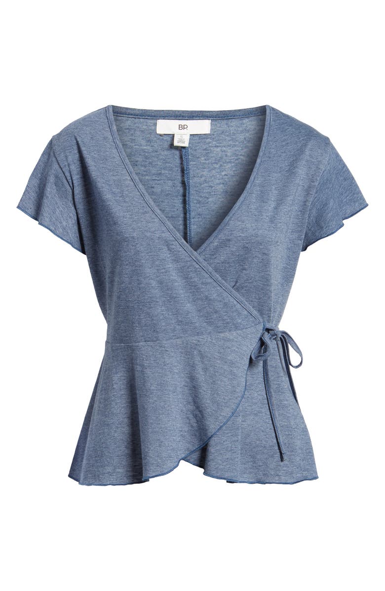 BP. Wrap Peplum Tee, Alternate, color, 