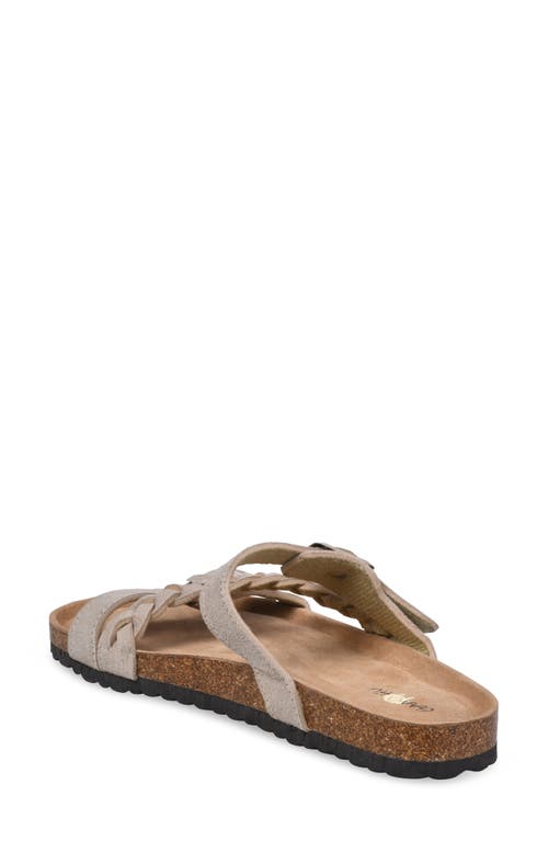 Gaahuu Braided Slide Sandal In Tan