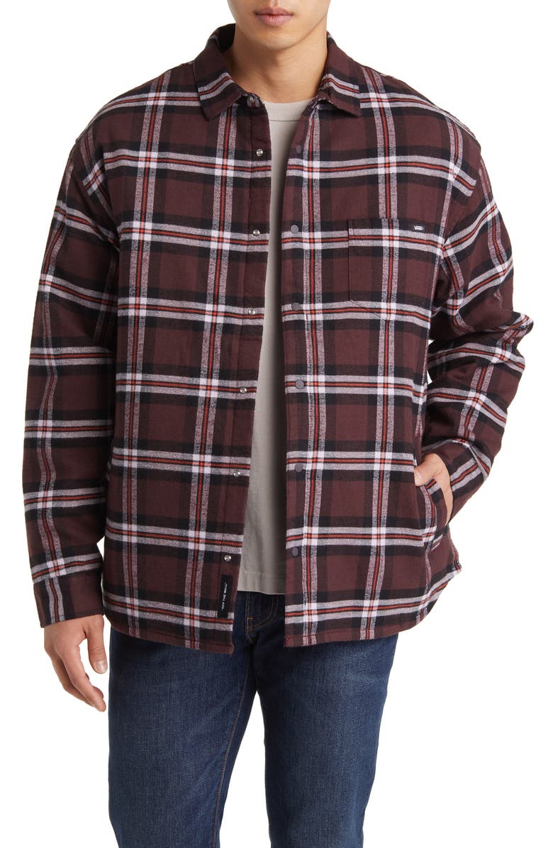 Vans Kesler Plaid Cotton Button-Up Shirt, Main, color, 