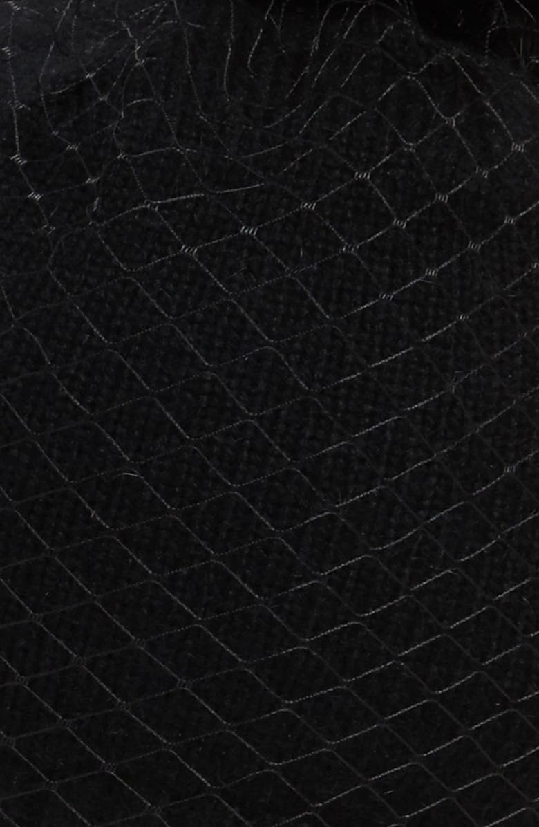 BCBG MAXAZRIA 'Winter Veil' Beanie with Genuine Fur Pompom, Alternate, color, 