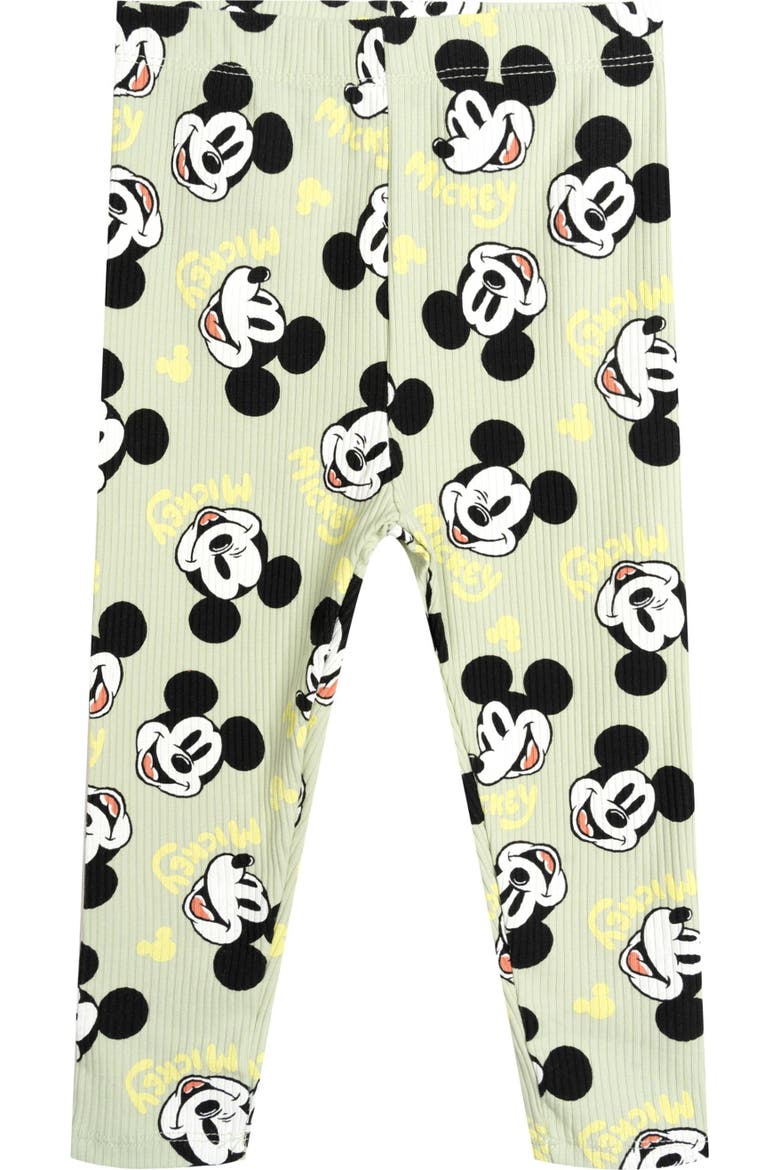 Mickey Mouse & Friends Bodysuit Pants and Bib Set, Alternate, color, Mickey Seafoam Green