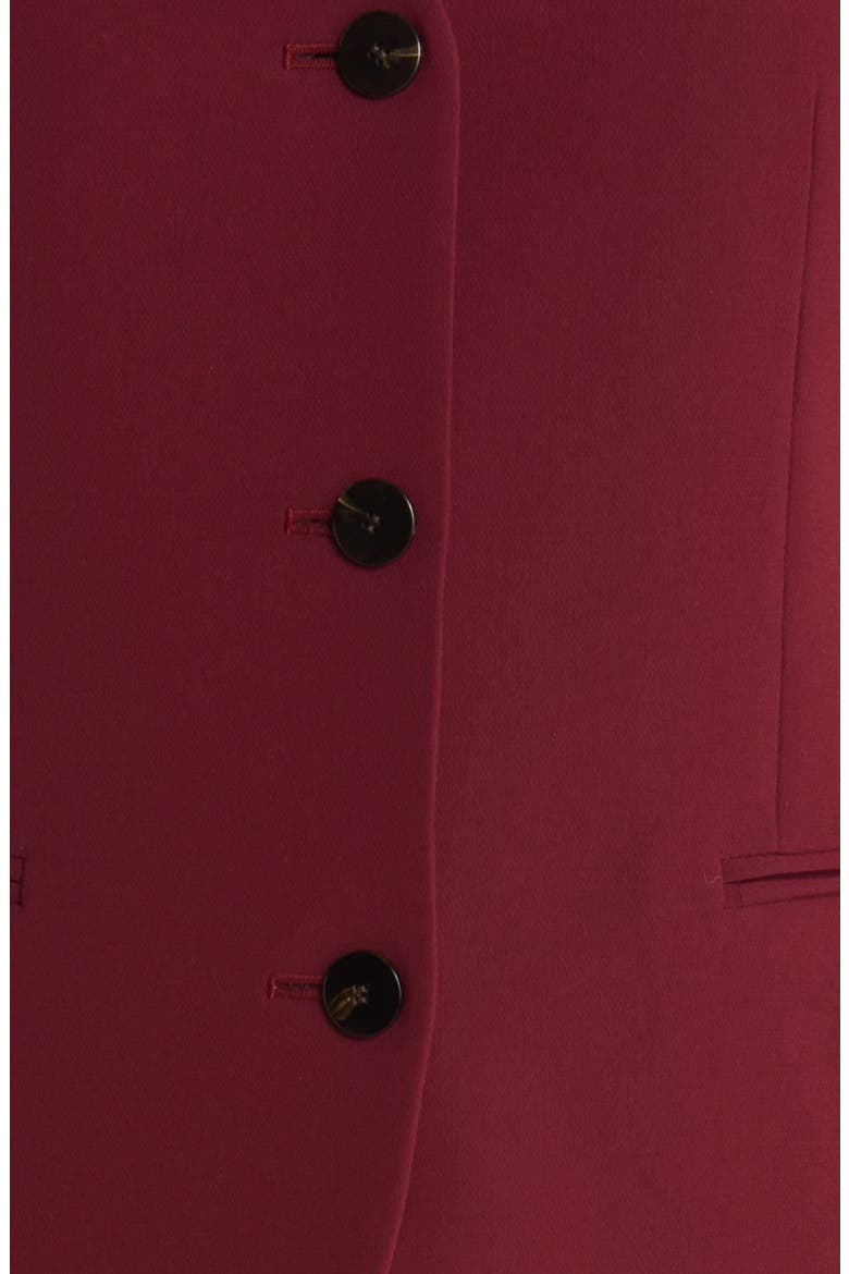 Admiral Crepe Vest, Alternate, color, CURRANT