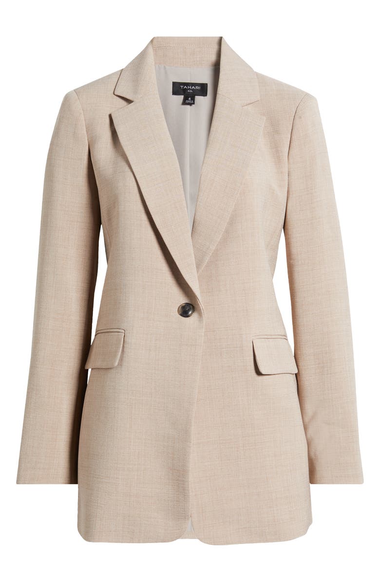 Tahari ASL One-Button Boyfriend Blazer, Main, color,