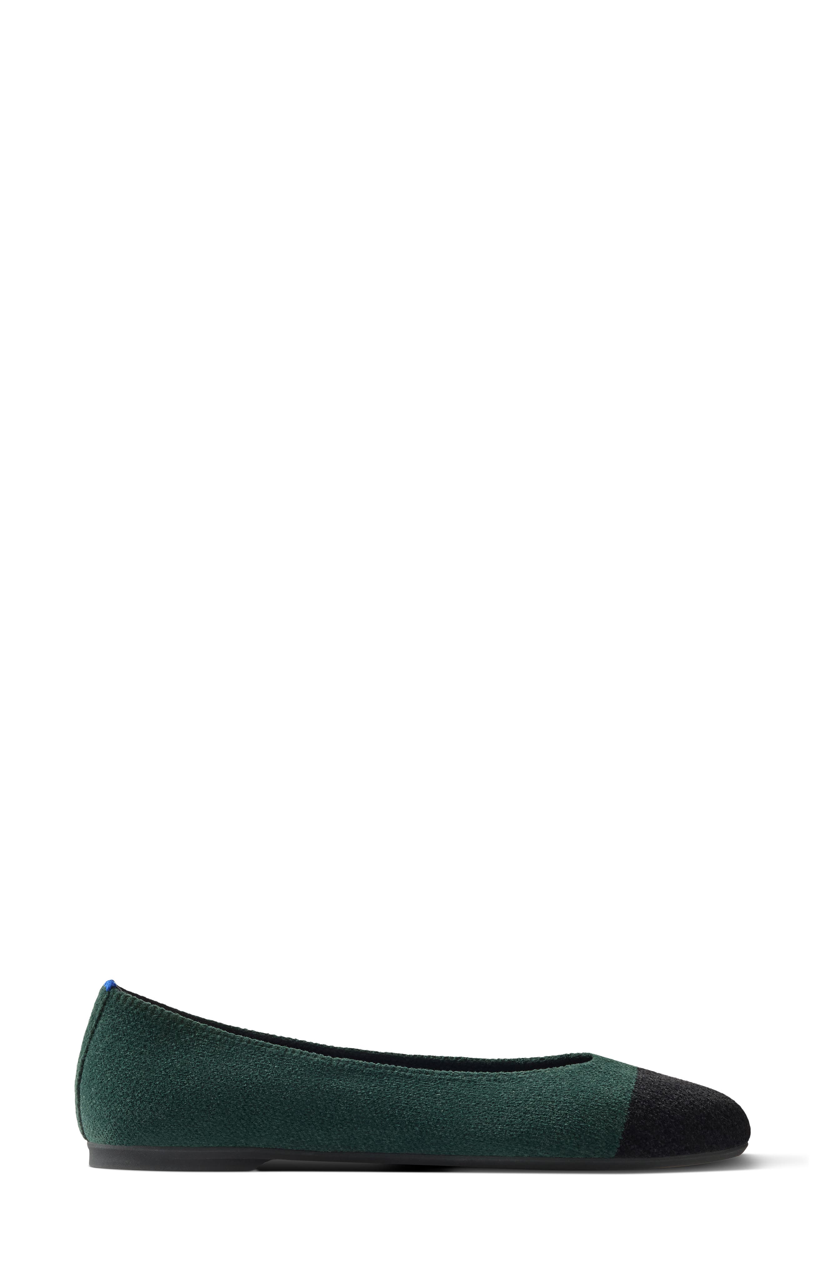 The Almond Ballet Flat, Main, color, REVELVET EVERGREEN CAPTOE