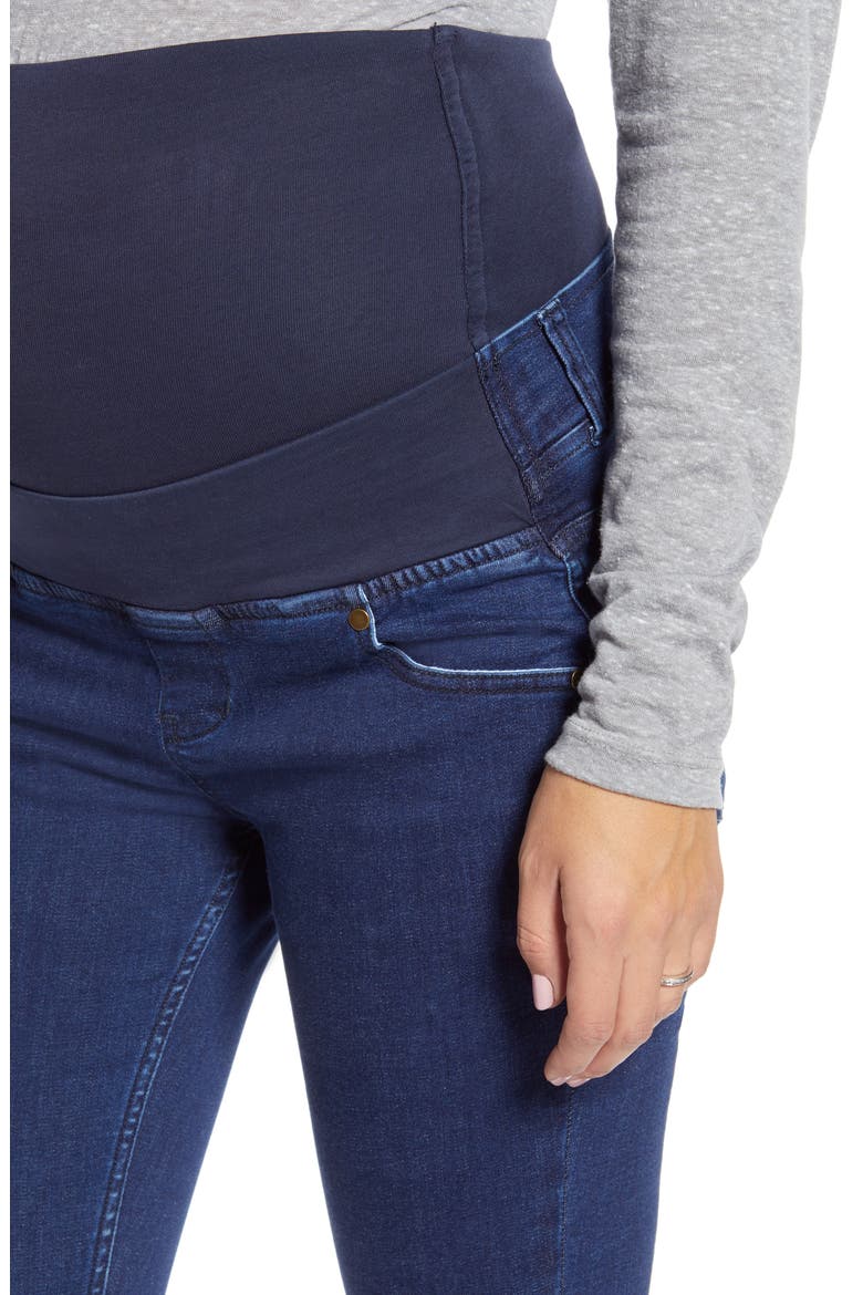 Over the Belly Maternity Skinny Jeans, Alternate, color, INDIGO
