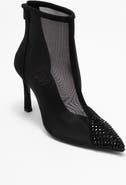 Prologue Shoes Farella Mesh Embellished Back-Zip Bootie