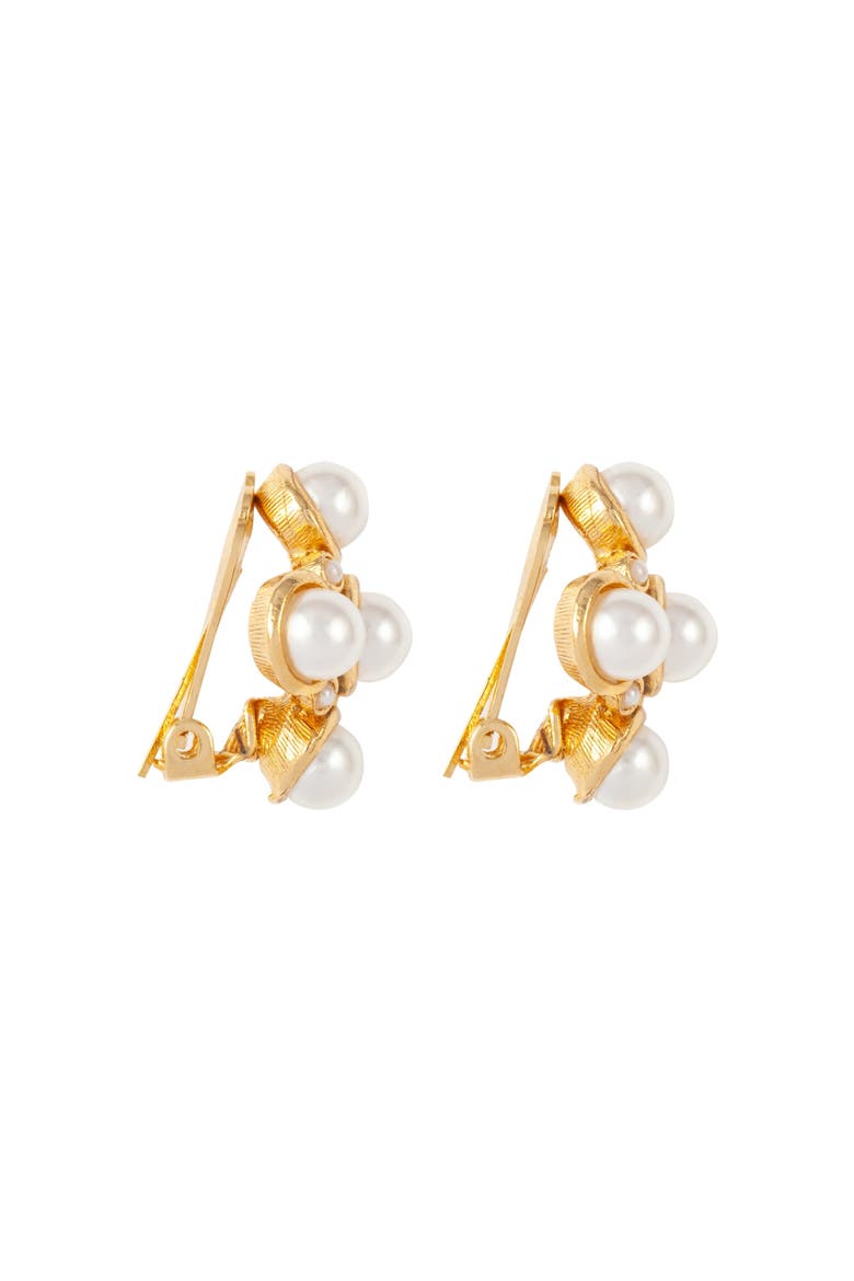 Vintage Renaissance Revival Earrings, As seen on Catherine, Princess of Wales, Alternate, color, Clip-on