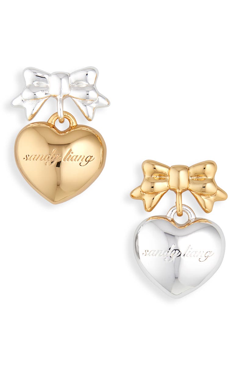 Sandy Liang Ballerina Mismatched Drop Earrings, Main, color, 