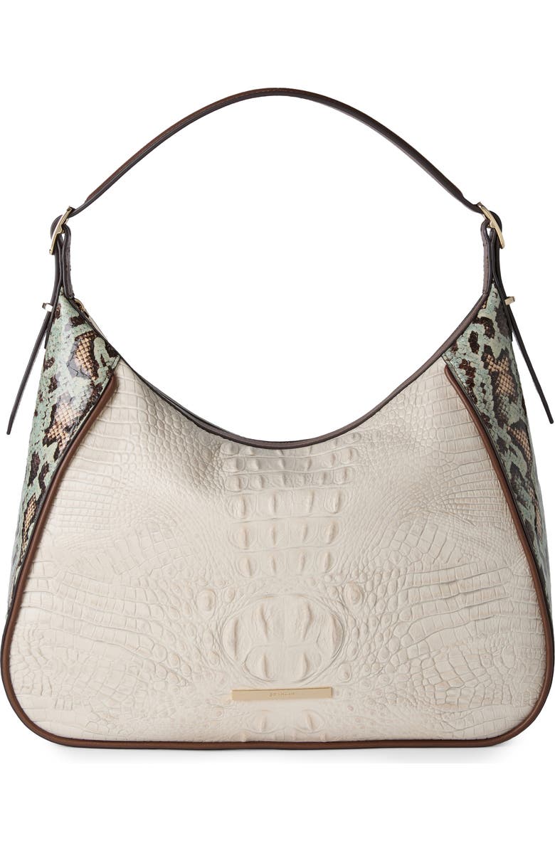 Brahmin Edie Embossed Leather Shoulder Bag, Main, color,