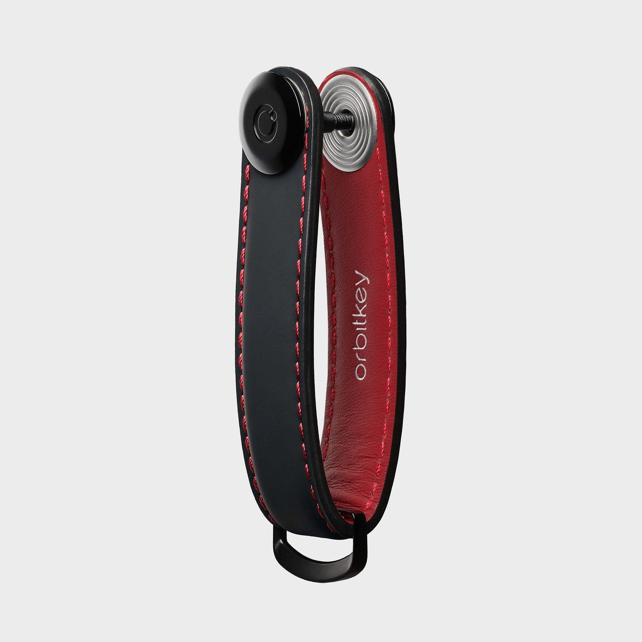 Orbitkey Matte Leather Key Organiser, Alternate, color, Ember