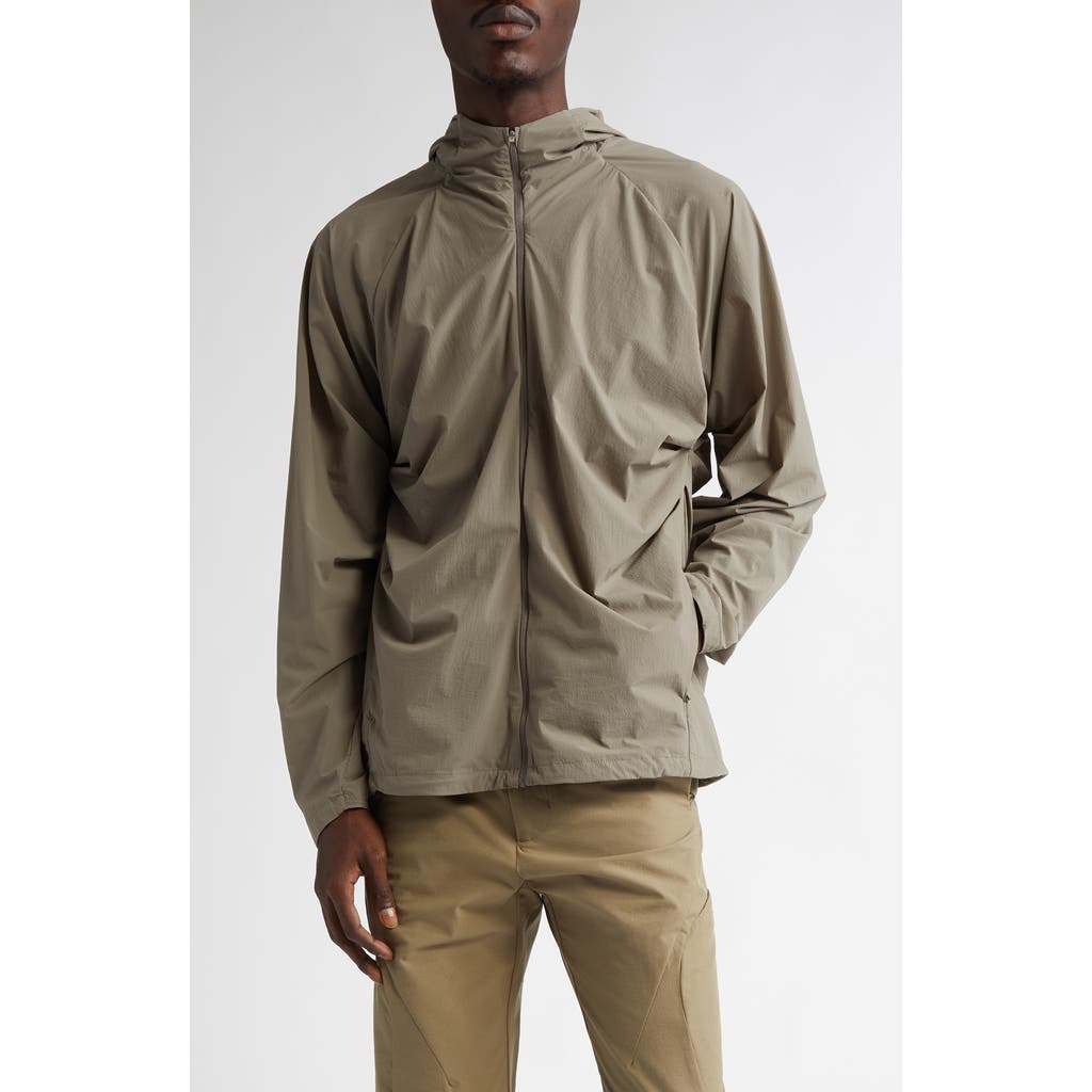 POST ARCHIVE FACTION 7.0 Packable Water Repellent Technical Jacket Right in Warm Grey