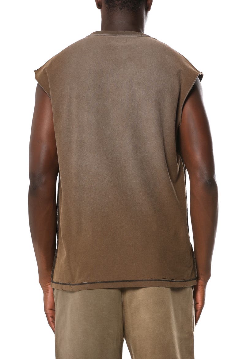 Textured Sleeveless Graphic T-Shirt, Alternate, color, BLACK
