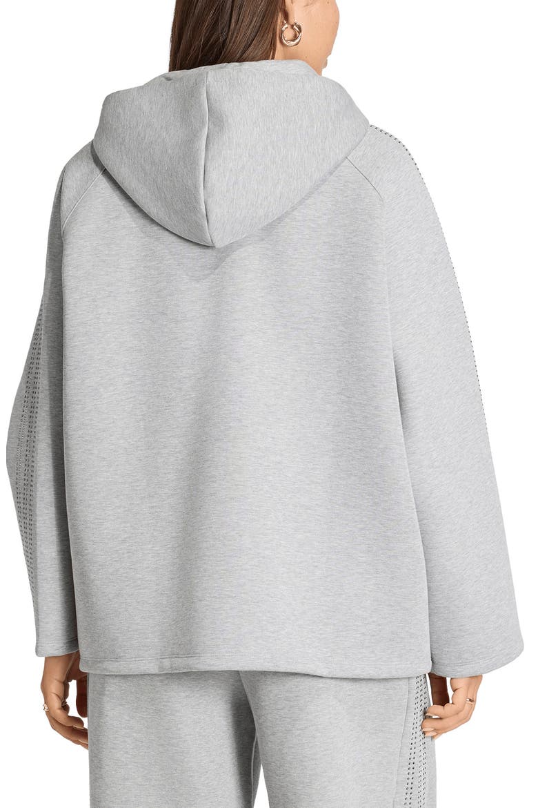 Teamgeist Rhinestone Full Zip Hoodie, Alternate, color, MEDIUM GREY HEATHER/