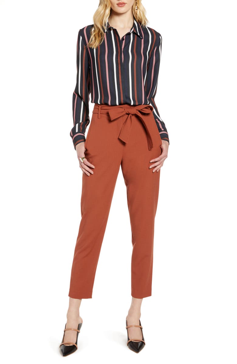 Halogen<sup>®</sup> Metal Leaf Linear Earrings, Alternate, color,