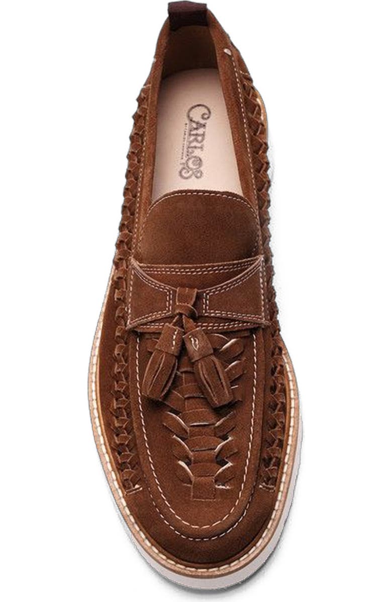 CARLOS SANTANA Zenith Tassel Loafer, Alternate, color, Date Brown Suede