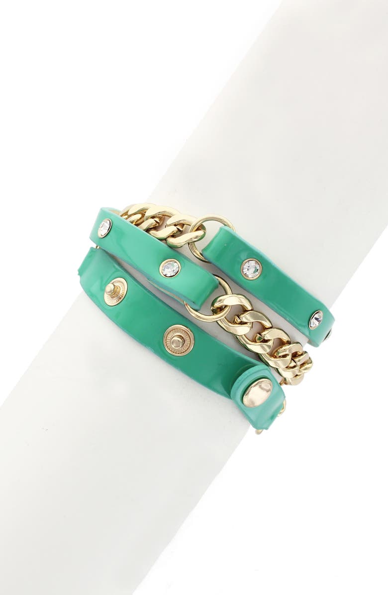 OLIVIA WELLES Mint Maili Wrap Bracelet, Alternate, color,