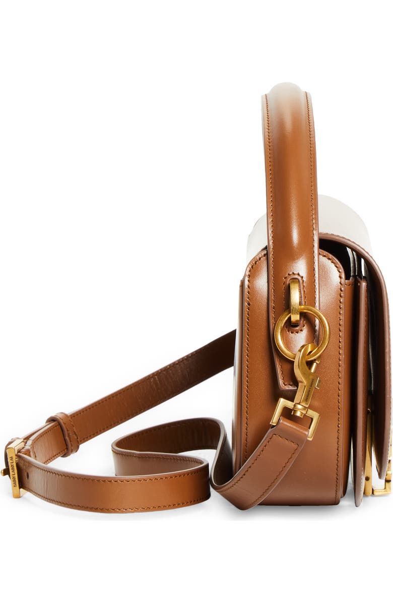 Saint Laurent Voltaire Leather Crossbody Bag, Alternate, color, Fox