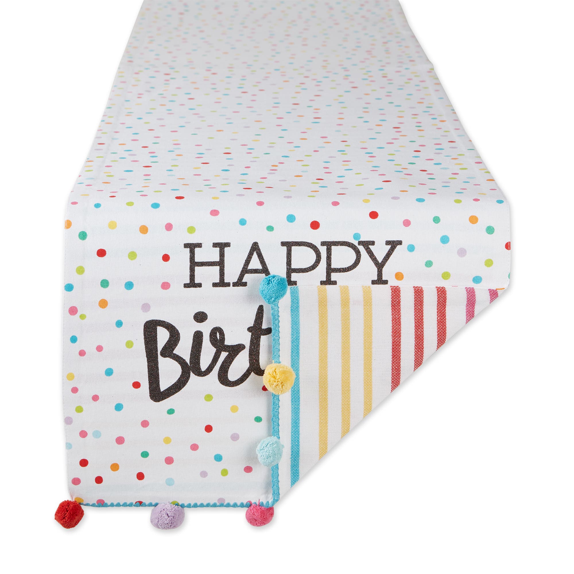 DII Happy Birthday Embellished Table Runner | Nordstrom