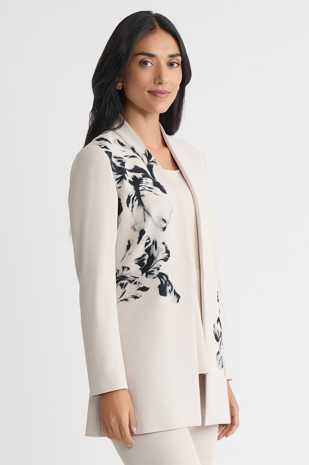 Heritage Embroidered Stretch Deco Crepe Jacket - image 4