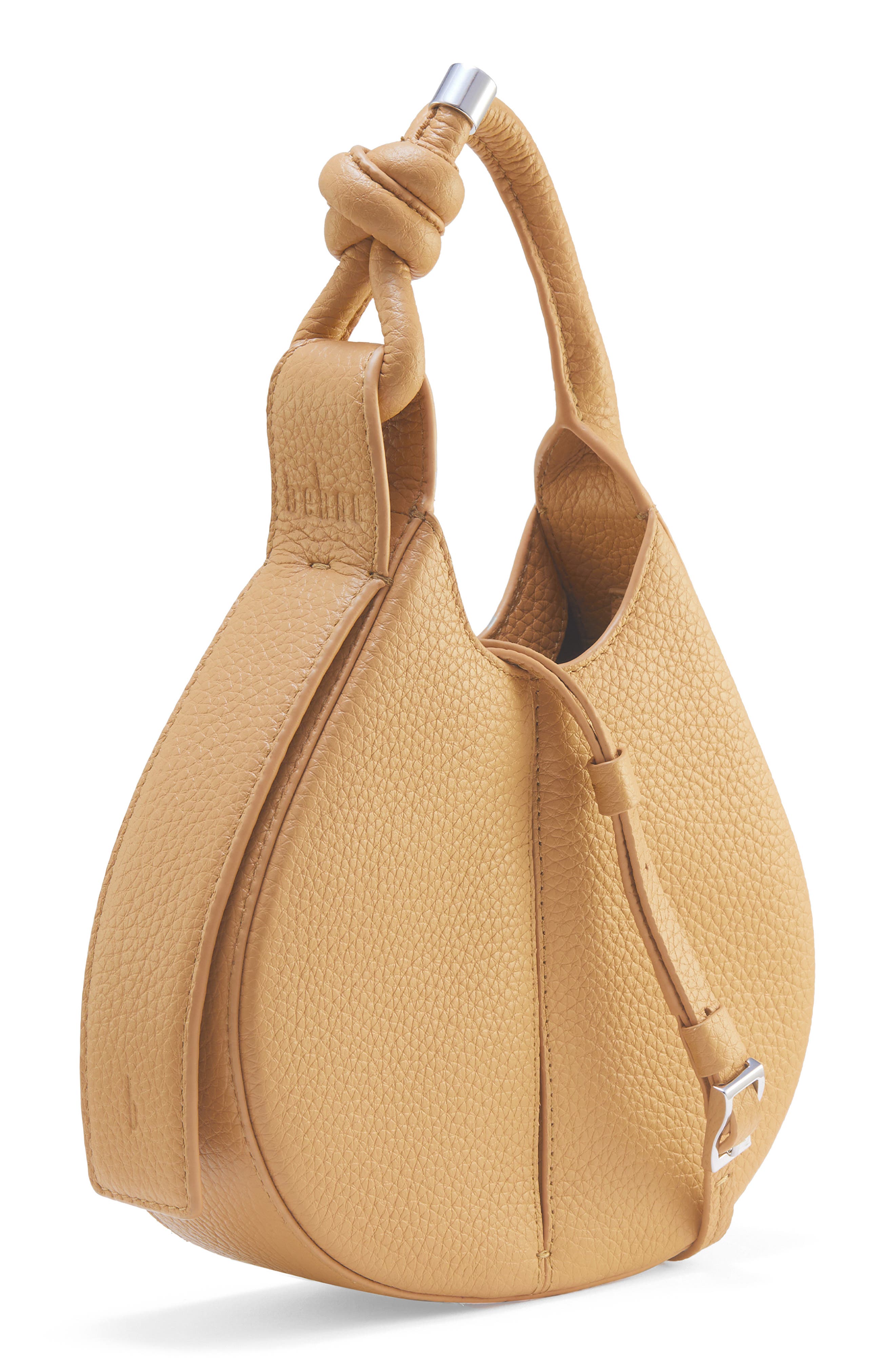 Mini Ina Inverted Pleat Crossbody Bag, Alternate, color, BISQUE