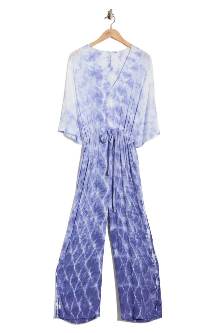 Kahala Wide Leg Jumpsuit, Alternate, color, DUSK NAVY LINKS WASH