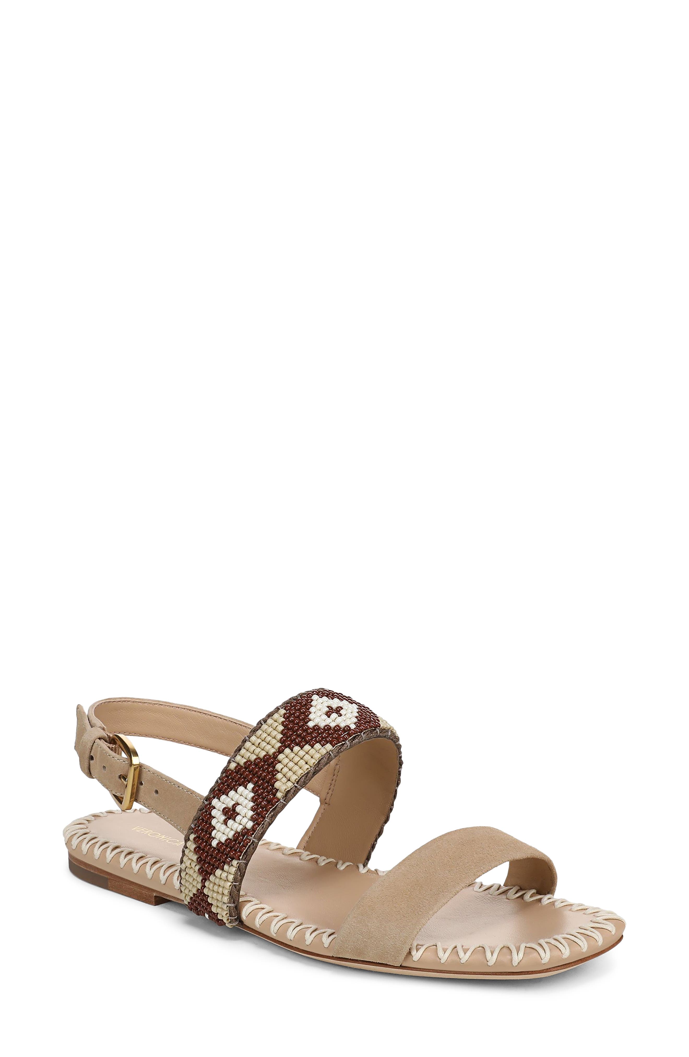 Veronica Beard Marian Slingback Sandal, Main, color, Sand Multi