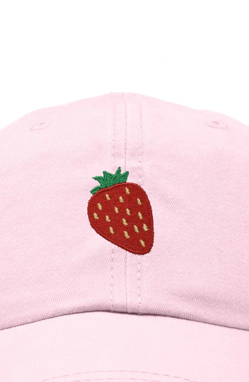 Dalix Strawberry Hat In Washed Pink