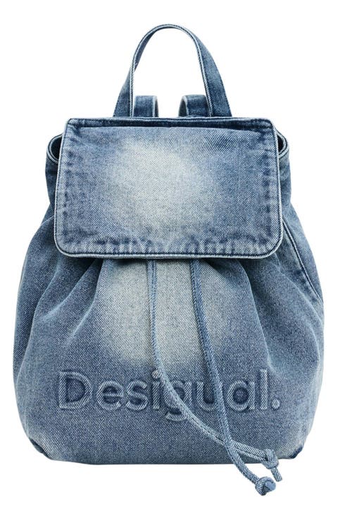 Mini Denim Backpack