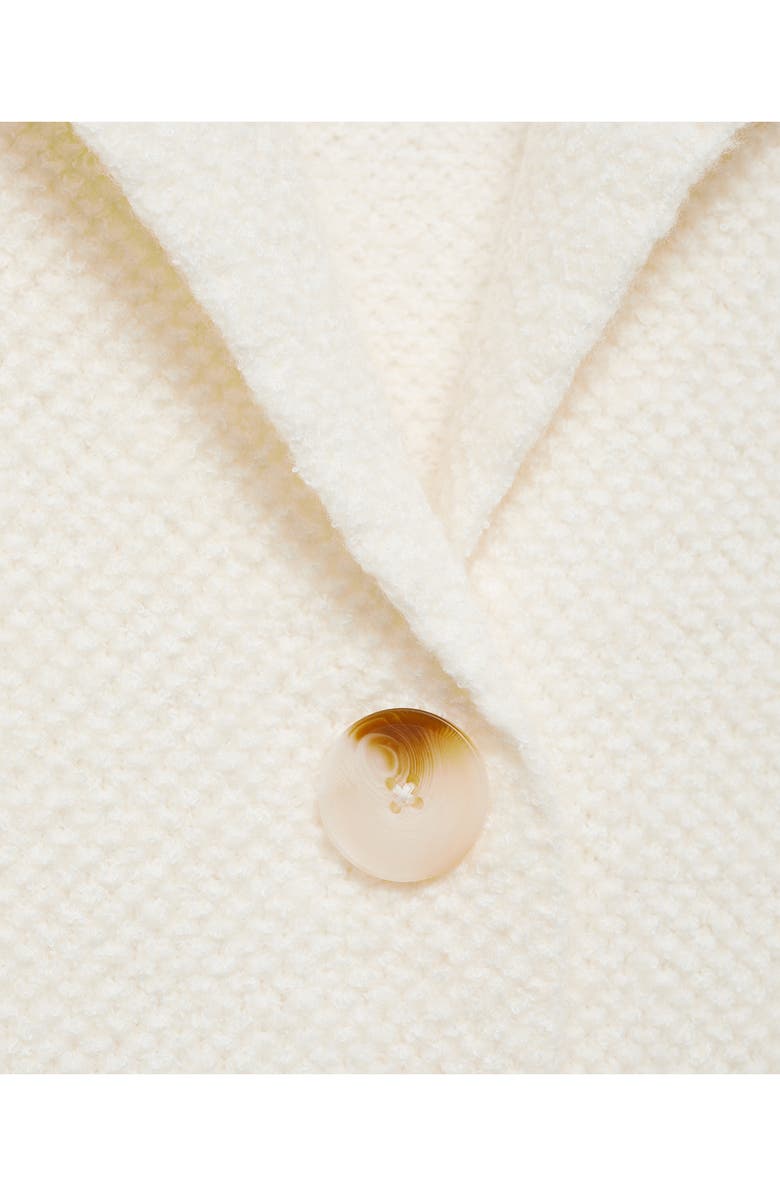 MANGO Longline Sweater Coat, Alternate, color, Ecru