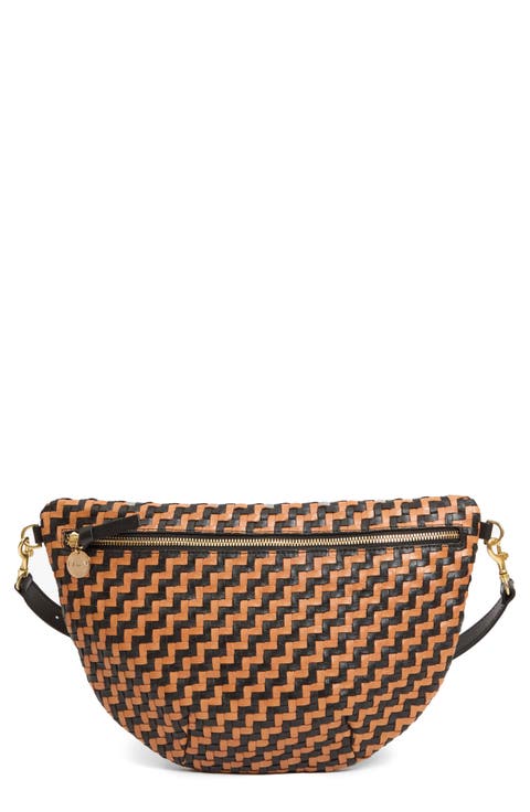 Grande Woven Leather Belt Bag