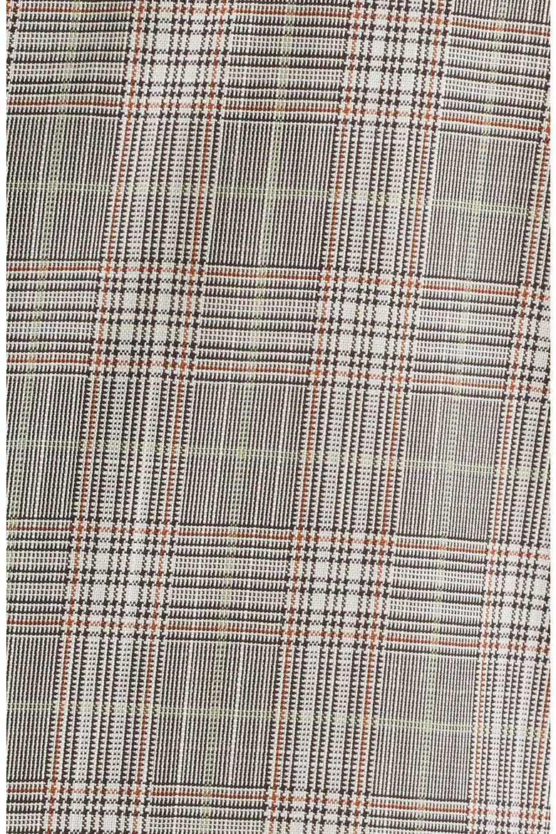 Heston Slim Fit Plaid Double Breasted Wool Blend Suit Jacket, Alternate, color, MED BROWN