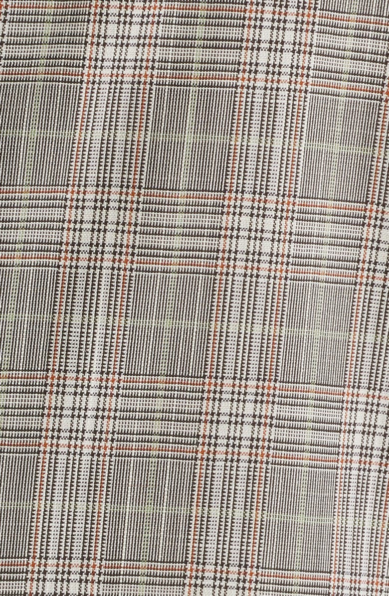 BOSS Heston Slim Fit Plaid Double Breasted Wool Blend Suit Jacket, Alternate, color, Med Brown