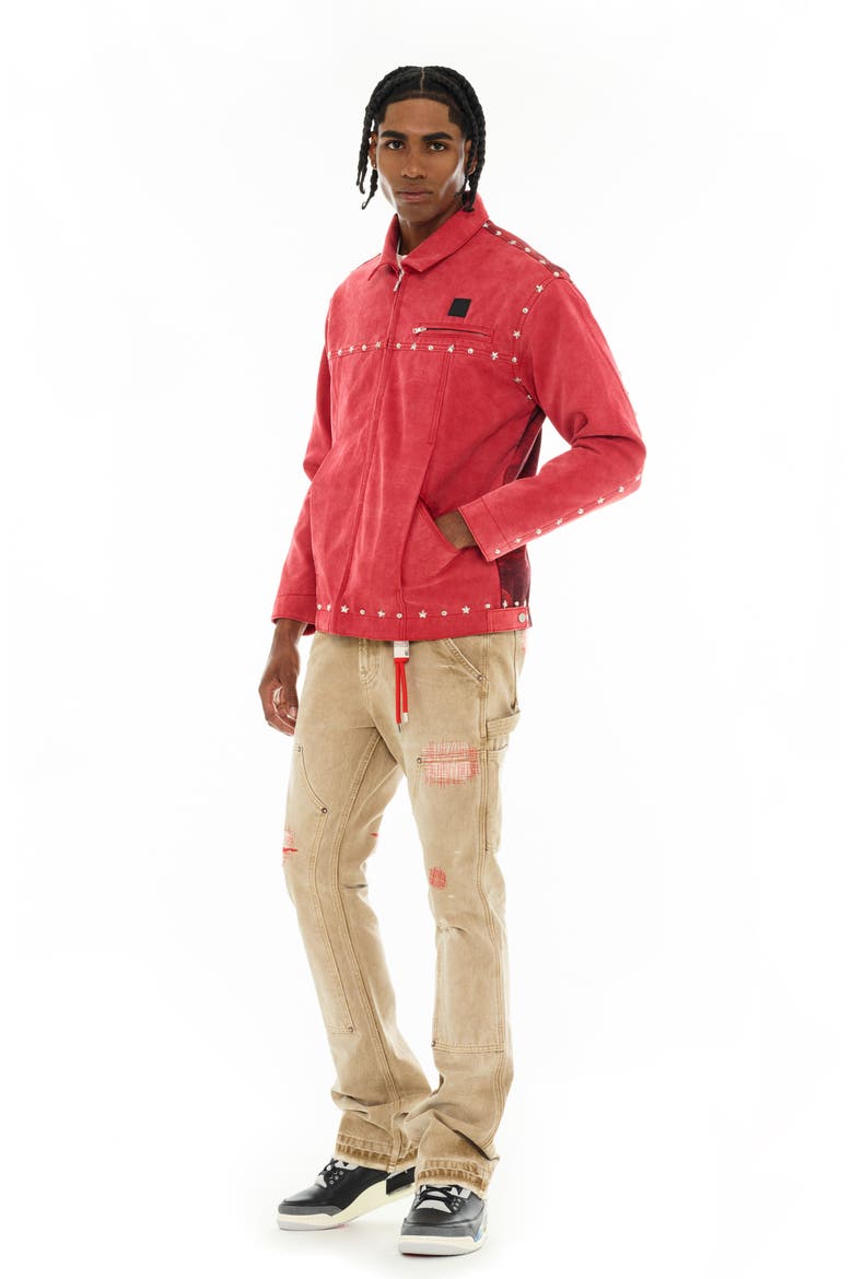 Cotton Canvas Workwear Jacket, Alternate, color, VINTAGE RED CANVAS