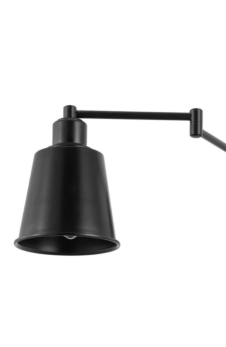 JONATHAN Y Cary Iron Contemporary Swing Arm LED Wall Sconce, Alternate, color, Oil Rubbed Bronze