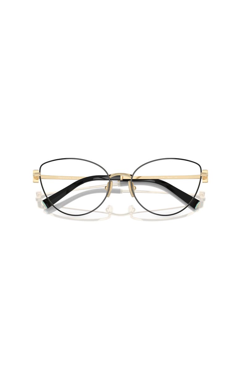 Tiffany & Co. 54mm Cat Eye optical glasses, Alternate, color, Black
