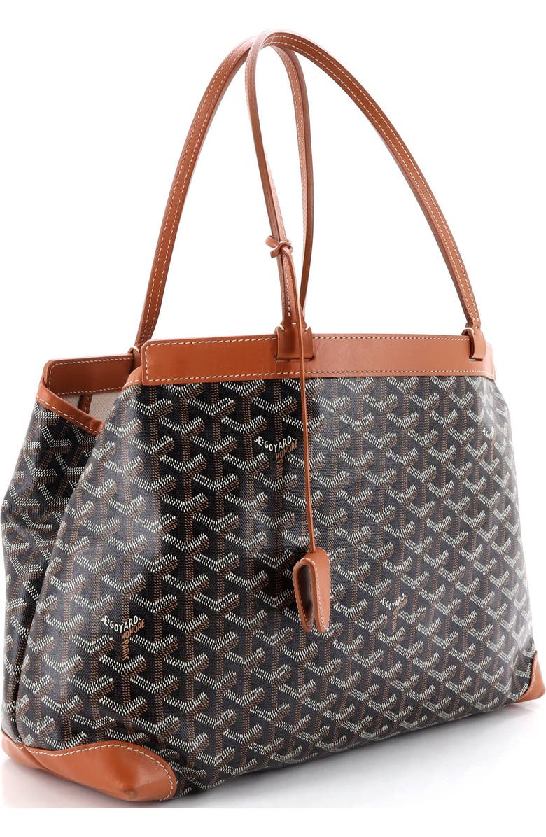 Pre-Owned Goyard Bellechasse Bag Coated Canvas PM, Alternate, color, Brown