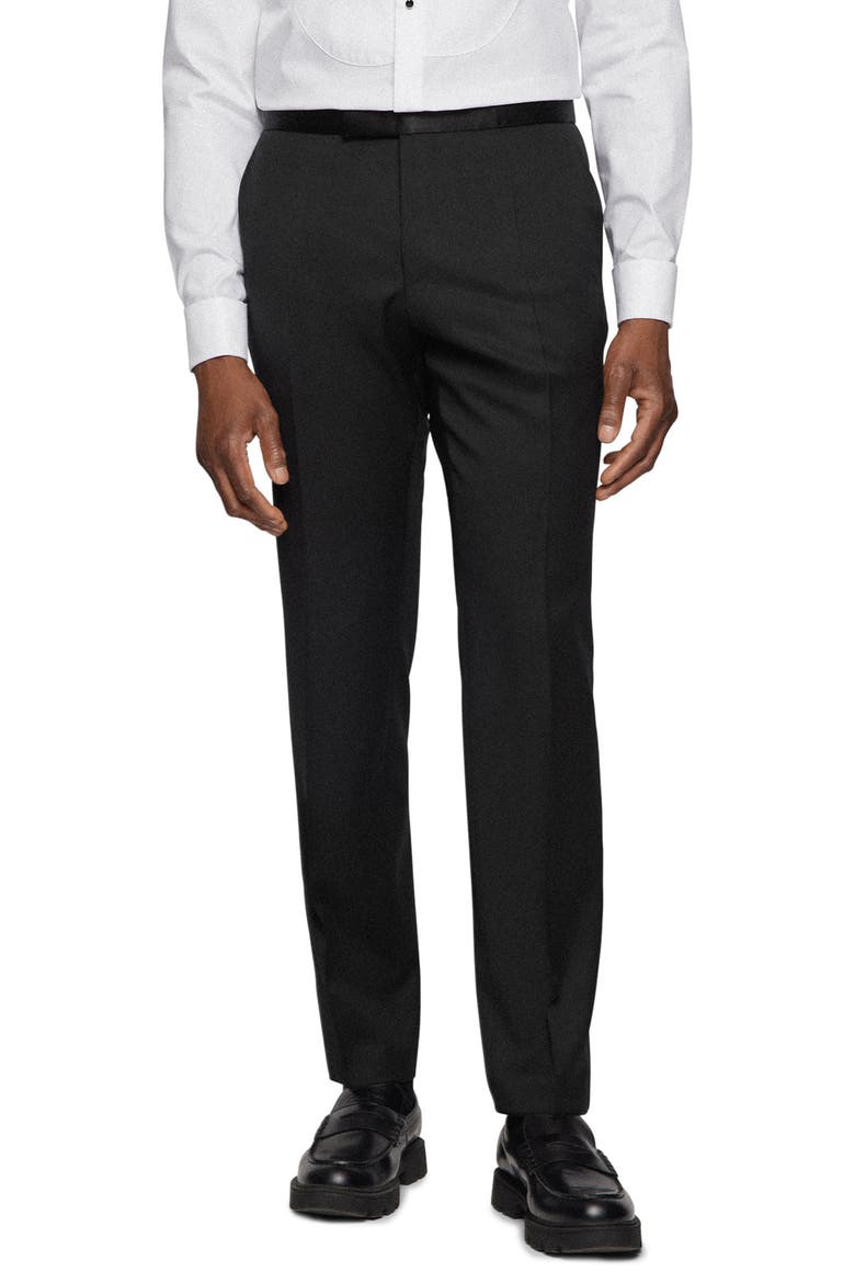 Genius Tuxedo Pants, Main, color, BLACK